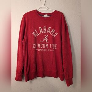 Alabama Crimson Tide Red Sweatshirt Nnights Apparel Red Crewneck Sweater